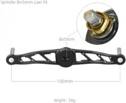 Gomexus Crank Handle Silver/Aurora Knob -Angebote Shimano Store BS120TN27TCJ1r 5