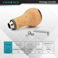 Gomexus Handle Knob Cork For Spinning Reel - Cork/Silver 8 Gomexus Handle Knob Cork For Spinning Reel - Cork/Silver -Angebote Shimano Store CA27TNBK 4
