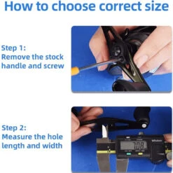 Gomexus 95mm Carbon Swept Handle With 20mm Aluminium Knob -Angebote Shimano Store DCS95A20BKGDr 5